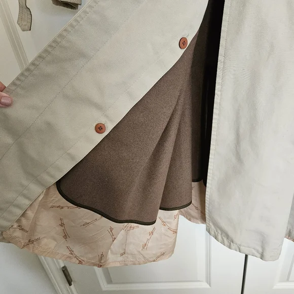 Vintage ETIENNE AIGNER Womens Full‎ Length Trench Coat SIZE 12 - Regular RN35148 - Picture 12 of 16
